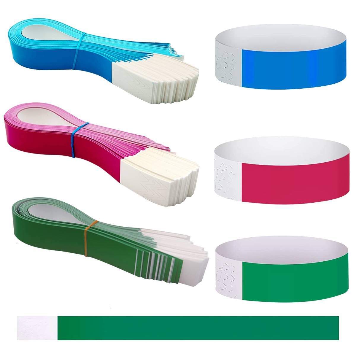 HASTHIP 300 Pack Paper Wristbands Neon Wrist Bands for Events Variety Neon Wrist Bands Lightweight Concert Wristbands Colored Waterproof Hand Bands for Party(100*Green+100*Rose Red+100*Blue) HASTHIP 300 Pack Paper Wristbands Neon Wrist Bands for Events Variety Neon Wrist Bands Lightweight Concert Wristbands Colored Waterproof Hand Bands for Party(100*Green+100*Rose Red+100*Blue)